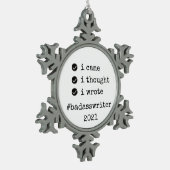 badasswriter tree ornament - ik schreef : (Links)