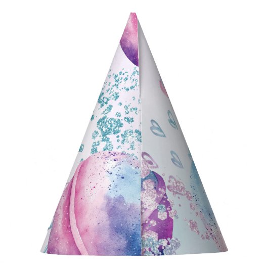 Badbom maken partij feesthoedjes (Achterkant)