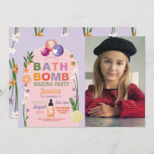 Badbom Making Crafts Verjaardag Foto Kaart (Voorkant / Achterkant)