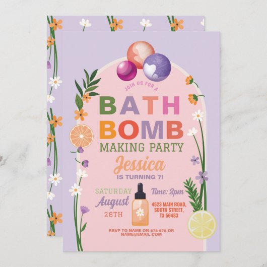 Badbom Making Crafts Verjaardagsgeur Kaart (Voorkant / Achterkant)