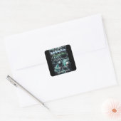 Badbomfeest Cover Vierkante Sticker (Envelop)