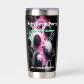 badbomfeest geïsoleerde drinkbeker (Voorkant)