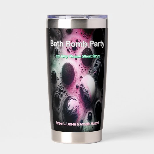 badbomfeest geïsoleerde drinkbeker (Voorkant)