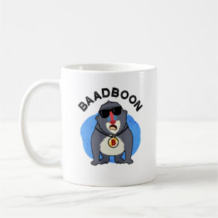 Badboon Funny Bad Baboon Pun Koffiemok