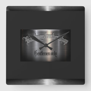 Badboy Barber Vierkante Klok