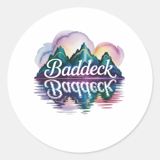 baddeck ronde sticker (Voorkant)