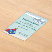 Baddertijd Fancies Baby Shower Acryl Uitnodigingen (Laagn)