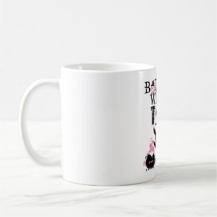 Baddest Witch in Town Halloween roze en eng Koffiemok