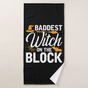 Baddest Witch On The Block Badhanddoek