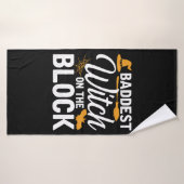 Baddest Witch On The Block Badhanddoek (Badhanddoek)