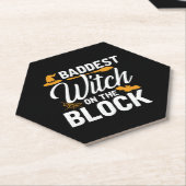 Baddest Witch On The Block Kartonnen Onderzetters (Schuin)