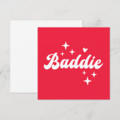 Baddie Kaart (Voorkant / Achterkant)