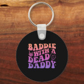 Baddie met een Dead Daddy-ontwerp Sleutelhanger (Voorkant)