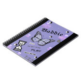 Baddie Paarse School Notitieboek (Linkerzijde)