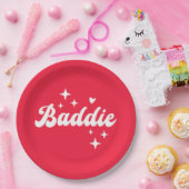 Baddie Papieren Bordje (Feest)