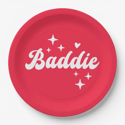 Baddie Papieren Bordje (Voorkant)