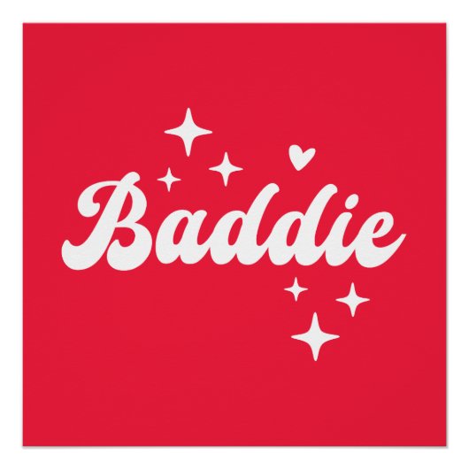 Baddie Perfect Poster (Voorkant)