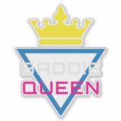 Baddie Queen Kroon Y2K Sticker (Voorkant)
