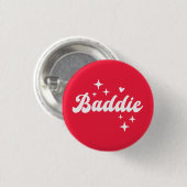 Baddie Ronde Button 3,2 Cm (Voorkant /achterkant)