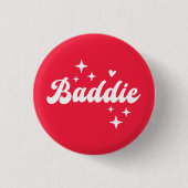 Baddie Ronde Button 3,2 Cm (Voorkant)