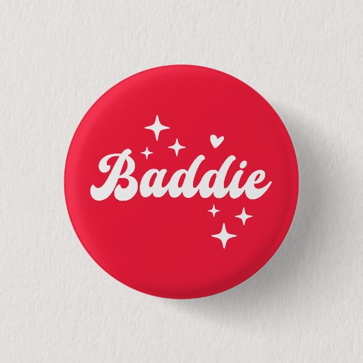 Baddie Ronde Button 3,2 Cm (Voorkant)