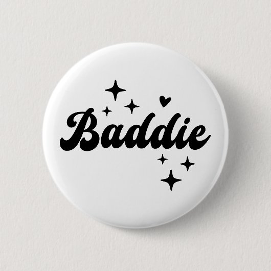 Baddie Ronde Button 5,7 Cm (Voorkant)