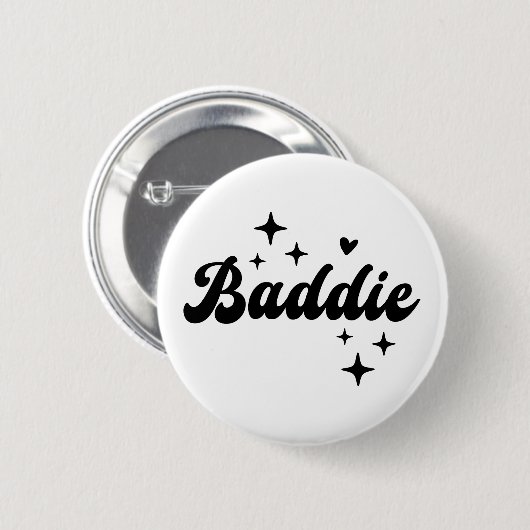 Baddie Ronde Button 5,7 Cm (Voorkant /achterkant)