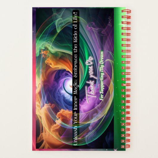 Baddie Unicorn Biker Notitieboek (Achterkant)