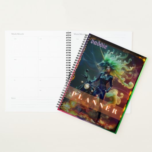 Baddie Unicorn Biker Planner (Display)