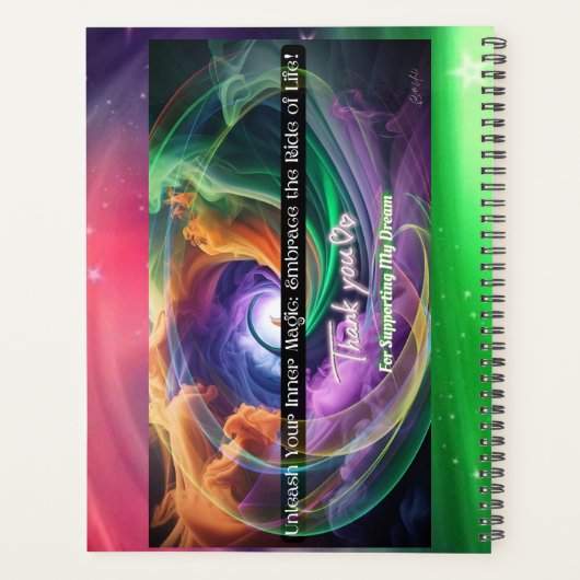 Baddie Unicorn Biker Planner (Achterkant)