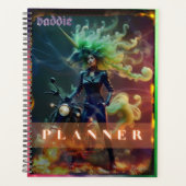 Baddie Unicorn Biker Planner (Voorkant)