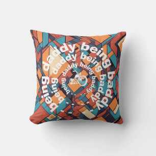 Baddy Daddy Chopper, Geometrisch Rebel Design Kussen