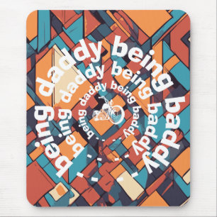 Baddy Daddy Chopper, Geometrisch Rebel Design Muismat