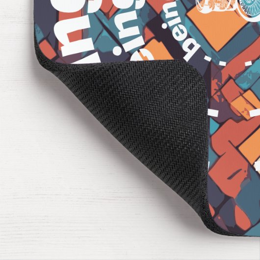 Baddy Daddy Chopper, geometrisch rebellenontwerp Muismat (Hoek)