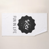 Badehandtuch Fun in Life Badhanddoek (Badhanddoek)