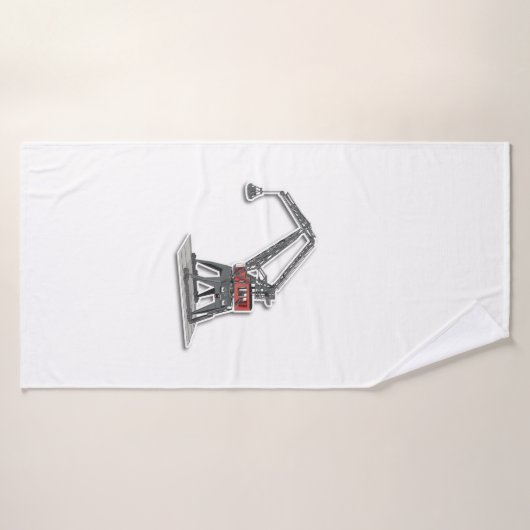 Badehandtuch mit Kran-Design Badhanddoek (Badhanddoek)