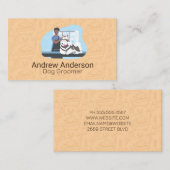 Badehond voor groomers visitekaartje (Voorkant / Achterkant)