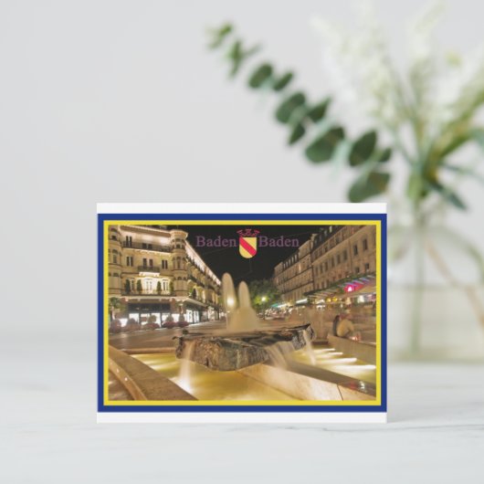 Baden-Baden Ansichtskarte Briefkaart (Staand voorkant)