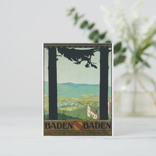 Baden Baden, City and Surround, Duitsland Briefkaart (Staand voorkant)