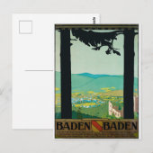 Baden Baden, City and Surround, Duitsland Briefkaart (Voorkant / Achterkant)