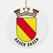 Baden Baden coat of arms - GERMANY Keramisch Ornament (Achterkant)