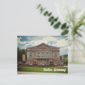 Baden Baden Duitsland Briefkaart (Staand voorkant)