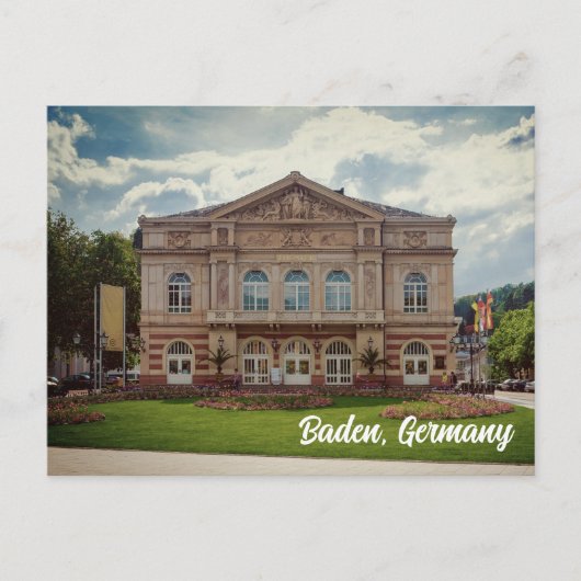 Baden Baden Duitsland Briefkaart (Voorkant)