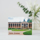 Baden Baden Duitsland Briefkaart (Staand voorkant)
