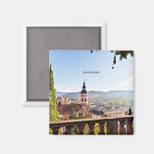 Baden-Baden, Duitsland, schilderachtig landschap Magneet (Voorkant / Achterkant)