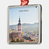 Baden-Baden, Duitsland, schilderachtig landschap Metalen Ornament (Links)