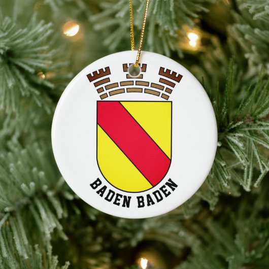 Baden Baden-wapen - DUITSLAND Keramisch Ornament (Boom)
