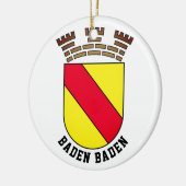 Baden Baden-wapen - DUITSLAND Keramisch Ornament (Links)