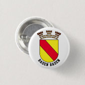 Baden Baden-wapen - DUITSLAND Ronde Button 3,2 Cm (Voorkant /achterkant)