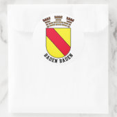 Baden Baden-wapen - DUITSLAND Ronde Sticker (Tas)